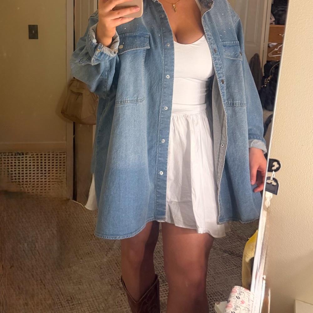 White Halter Sun Dress - Women's White Dress - Picture 8 of 8